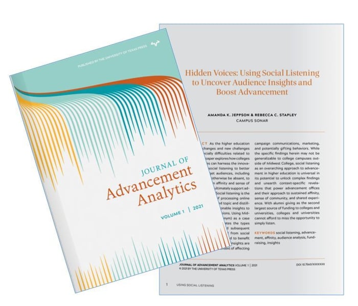 The Journal of Advancement Analytics featuring Hidden Voices: Using Social Listening to Uncover Audience Insights and Boost Advancement